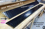 JEEP Wrangler TJ Aluminum Diamond Plate Rocker Panel Set 1 inch bend 5 3/4 Wide