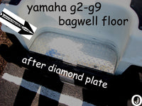 Yamaha G2-G9 Golf Cart Polished Aluminum Diamond Plate Bagwell Floor Cover