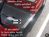 Yamaha Drive G29 Golf Cart Polished Aluminum Diamond Plate Rocker Sill covers