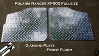 Polaris Ranger XP900 and XP 1000 Fullsize Rugged Tread Brite Diamond Plate Floor
