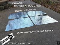 Polaris Ranger Crew XP900/XP1000 Aluminum Diamond Plate Floor Cover