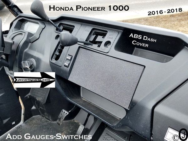 Honda Pioneer 1000 ABS Plastic Dash Blank Mounting Cover Plate For Radio & Gauges