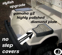 Yamaha G2-G9 Golf Cart Diamond Plate Bagwell Floor & No Step Cover 3 pc kit