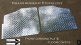 Polaris Ranger XP570 Fullsize Aluminum Diamond Plate Front Floor