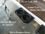 Club Car/Ezgo 2 Jumbo Cup Drink Holder Made With Polished Aluminum Diamond Plate