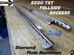 Ezgo TxT Golf Cart Polished Aluminum Diamond Plate Rocker Panel set