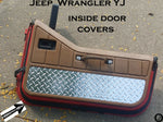 Jeep YJ Wrangler Aluminum Diamond Plate Interior Half Door Covers 1987-95