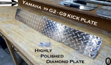 Yamaha G2-G9 Golf Cart Highly Polished Diamond Plate Aluminum Kick Plate