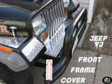 Jeep Wrangler YJ Highly Polished Aluminum Diamond Plate Front Frame Cover