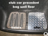 Club Car PRECEDENT golf cart Polished Aluminum Diamond plate Bagwell Floor