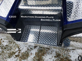 Ezgo Marathon Golf Cart Polished Aluminum Diamond Plate Bagwell floor cover