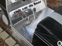 Club Car DS Golf Cart Polished Aluminum Diamond Plate Floor Fits 1982 and up