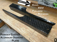 EZGO RXV Golf Cart Highly Polished Diamond Plate Aluminum Full Side Rocker Panels