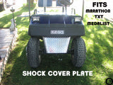 Ezgo MARATHON & TXT Golf Cart Aluminum Diamond Plate SHOCK COVER/ SHIELD