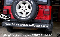 Jeep TJ-YJ-CJ-7 Wrangler Aluminum Diamond Plate Lower Rear Tailgate Cover
