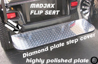 MadJax Model Golf Cart Diamond Plate Flip Seat Step Cover ezgo-club car-yamaha