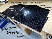 Polaris Ranger XP900 and XP 1000 Fullsize Rugged Tread Brite Diamond Plate Floor
