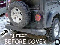 Jeep TJ Wrangler 2 pc Aluminum Diamond Plate Rear Quarter Panel - Corner Guards
