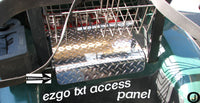 Ezgo TXT Golf Cart Highly Polished Aluminum Diamond Plate ACCESS PANEL