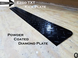 Ezgo TxT Golf Cart Aluminum Diamond Plate Rocker Panels & Kick Plate 3 pc set