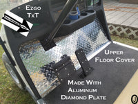 Ezgo TxT/medalist golf cart Polished Aluminum Diamond Plate UPPER Floor