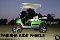 YAMAHA g14 16 19 g22 Golf Cart Polished Aluminum Diamond Plate Flat Side Panels