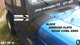 Jeep wrangler YJ-CJ7-CJ8  Diamond Plate 2 PC. Hood Cowl Ends