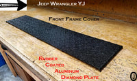 Jeep Wrangler YJ Highly Polished Aluminum Diamond Plate Front Frame Cover